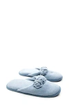 Portolano Flower Trim Cashmere Scuff Slipper In Multi