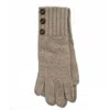 Portolano Gloves With Leather Buttons In Brown