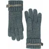 Portolano Gloves With Nappa Belt In Green