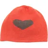 Portolano Heart Wool Blend Beanie In Red