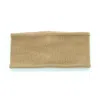 Portolano Honeycomb Stitch Cashmere Headband In Light Camel