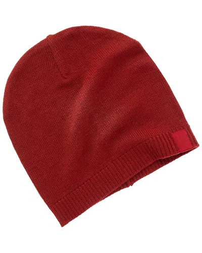 Portolano Italian Wool Hat In Burgundy