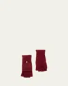 Portolano Jersey-knit Cashmere Flip-top Gloves In Rum