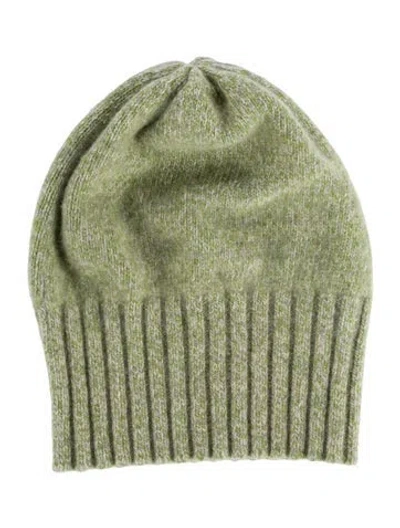 Pre-owned Portolano Knit Beanie In Green