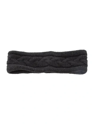Pre-owned Portolano Knit Headband In Black
