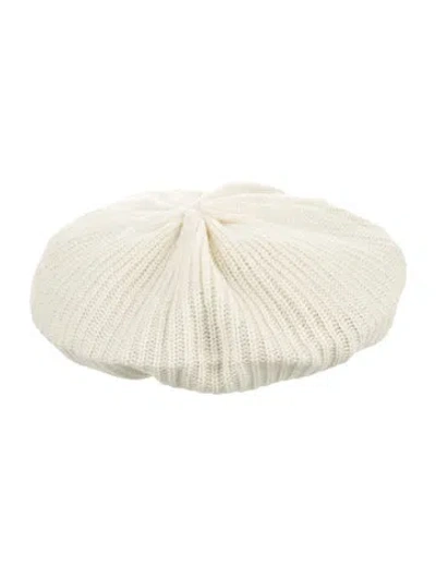 Pre-owned Portolano Knitted Newsboy Hat In Yellow