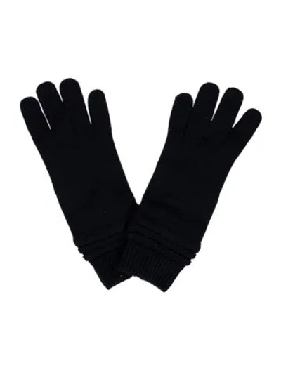 Pre-owned Portolano Knitted Winter Gloves W/tags In Blue