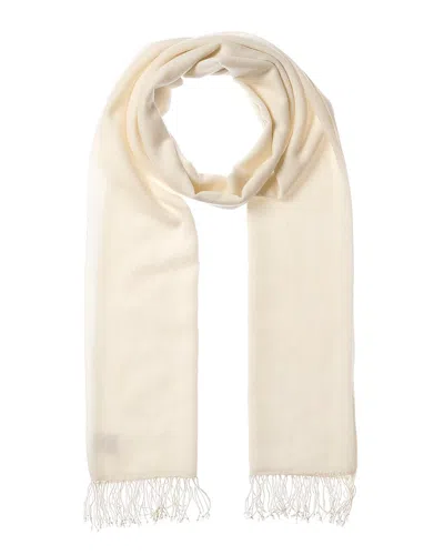 Portolano Knotted Fringes Cashmere Pashmina Scarf In Neutral