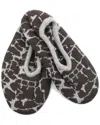 Portolano Ladies Ballerina Slippers In Crocco Print Design In Light_grey