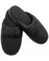 Portolano Ladies Plain Slippers In Black