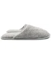 Portolano Ladies Plain Slippers In Light Grey