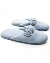 Portolano Ladies Plain Slippers In Light_blue