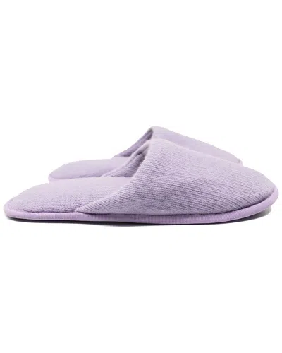 Portolano Ladies Plain Slippers In Purple