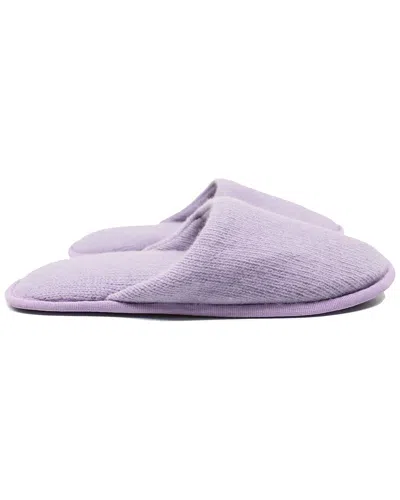 Portolano Ladies Plain Slippers In Purple