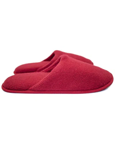 Portolano Ladies Plain Slippers In Red