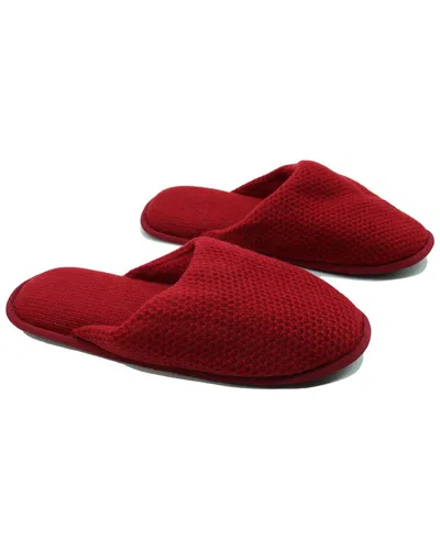 Portolano Ladies Slippers In Honeycomb Stitch