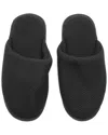Portolano Ladies Slippers In Honeycomb Stitch In Black
