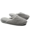 Portolano Ladies Slippers In Honeycomb Stitch In Light Grey