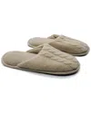 Portolano Ladies Slippers With Cables In Beige