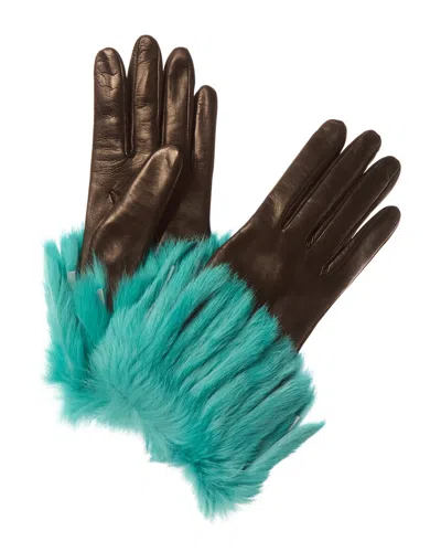 Portolano Leather Gloves In Brown