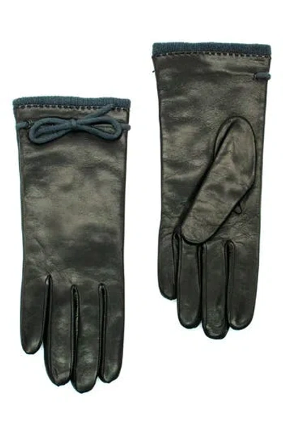 Portolano Leather Gloves In Green