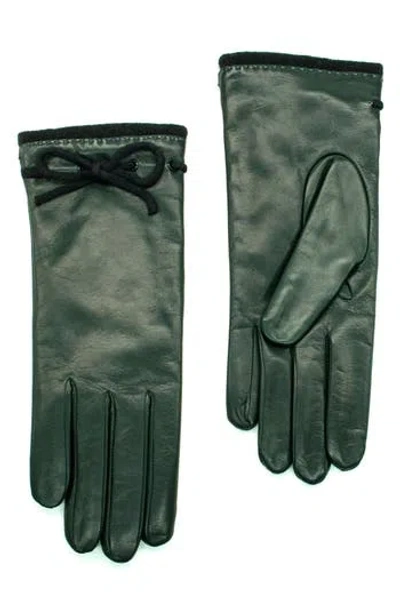 Portolano Leather Gloves In Green
