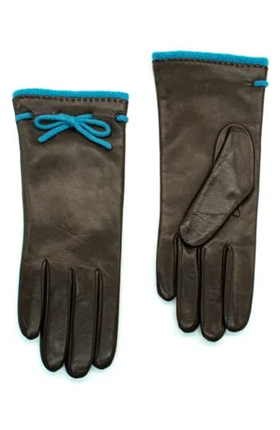 Portolano Leather Gloves In Green