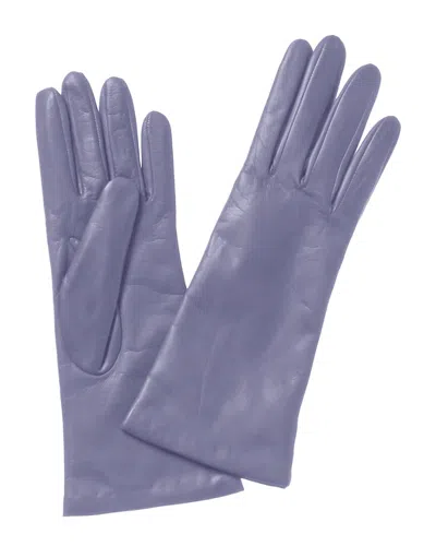 Portolano Leather Gloves In Purple