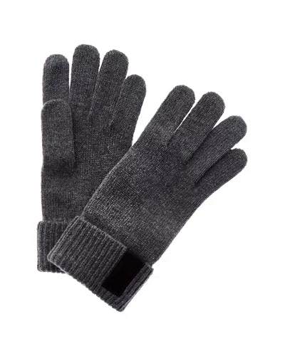 PORTOLANO PORTOLANO LEATHER-TRIM CASHMERE GLOVES