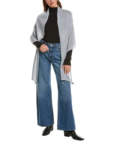 Portolano Lightweight Cashmere Wrap In Grey