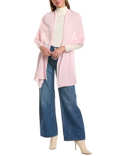 Portolano Lightweight Cashmere Wrap In Pink
