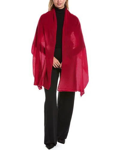 Portolano Lightweight Cashmere Wrap In Red