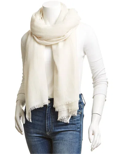 Portolano Lightweight Cashmere Wrap/scarf In Brown