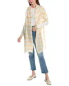 Portolano Lightweight Wool-blend Scarf Wrap In White