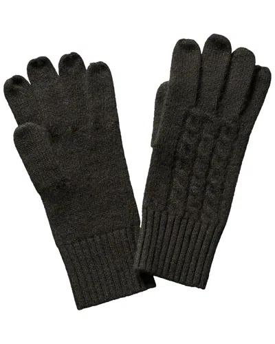 PORTOLANO PORTOLANO MEN'S BLACK CASHMERE, WOOL, & SILK-BLEND GLOVES