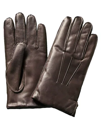 Portolano Men's Brown Nappa Gloves