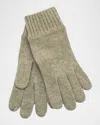Portolano Men's Cashmere Knit Smartphone-touch Gloves In Nile Brown