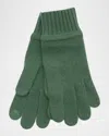 Portolano Men's Cashmere Knit Smartphone-touch Gloves In Olive