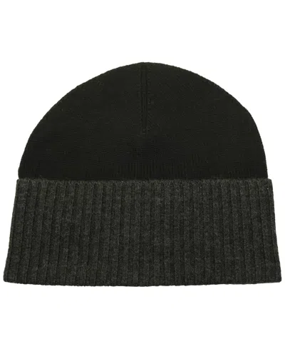 Portolano Men's Folded Cuff Beanie Hat In Black,charcoal