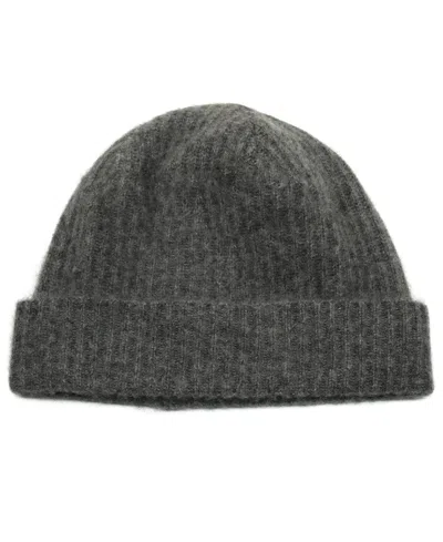 Portolano Men's Folded Cuff Ribbed Hat In Gray