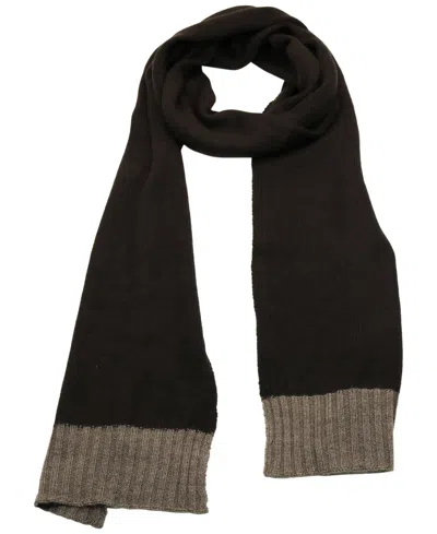 Portolano Men's Ribbed Scarf In Oxblood,fango