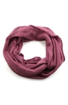 Portolano Merino Wool Infinity Scarf In Damson
