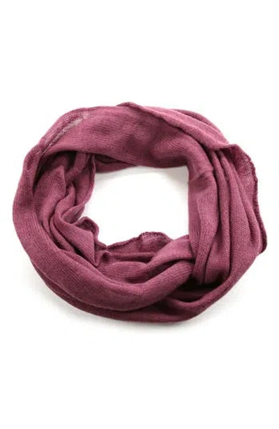 Portolano Merino Wool Infinity Scarf In Damson