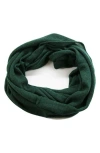 Portolano Merino Wool Infinity Scarf In Jungle Green