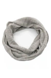 Portolano Merino Wool Infinity Scarf In Light Grey