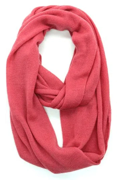 Portolano Merino Wool Infinity Scarf In Pink