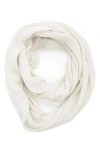 Portolano Merino Wool Infinity Scarf In White