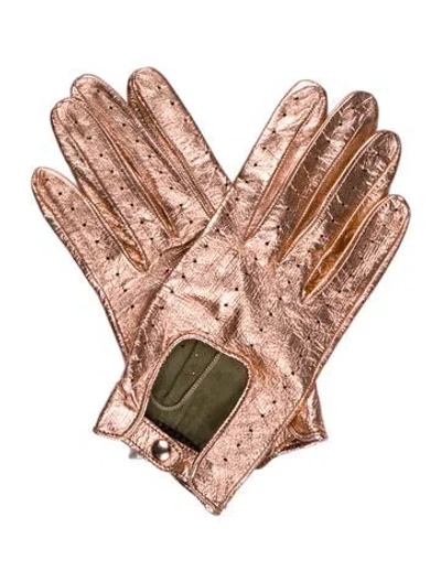 Pre-owned Portolano Metallic Gloves W/tags