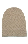Portolano Minerva Basket Weave Beanie In Neutral
