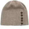 Portolano Minerva Button Beanie In Neutral